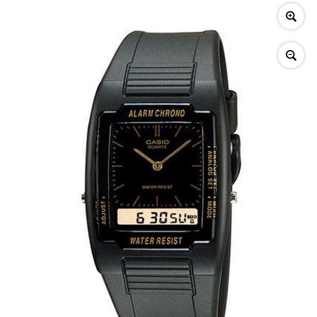 Casio Black And Gold Digital Smartwatch